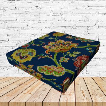 Richloom Solarium Kayton Navy Boxed Patio Dining Chair Seat Cushions – Custom Outdoor Comfort