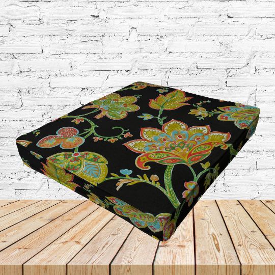 Richloom Solarium Kayton Twilight Boxed Patio Dining Chair Seat Cushions – Custom Outdoor Comfort