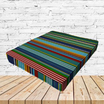 Richloom Solarium Labrisa Multi Boxed Patio Dining Chair Seat Cushions – Custom Outdoor Comfort