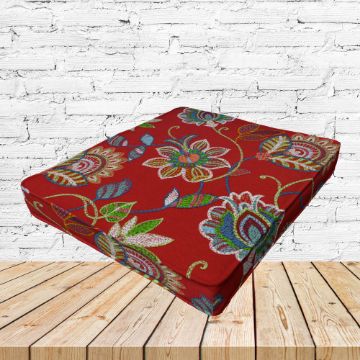 Richloom Solarium Matsun Cherry Boxed Patio Dining Chair Seat Cushions – Custom Outdoor Comfort