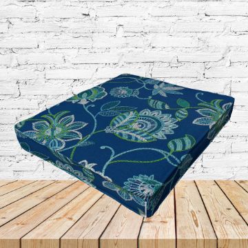 Richloom Solarium Matsun Lagoon Boxed Patio Dining Chair Seat Cushions – Custom Outdoor Comfort