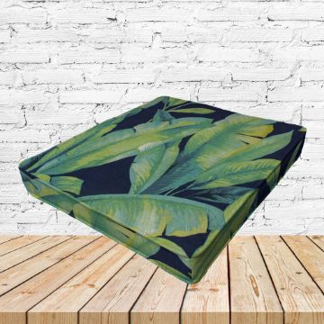 Richloom Solarium Mekko Lagoon Boxed Patio Dining Chair Seat Cushions – Custom Outdoor Comfort