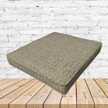 Richloom Solarium Mercer Oat Boxed Patio Dining Chair Seat Cushions – Custom Outdoor Comfort