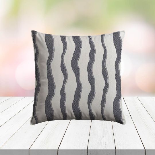 Custom Outdoor Pillows in Outdura Leeward Baltic | Fade-Resistant & Weatherproof