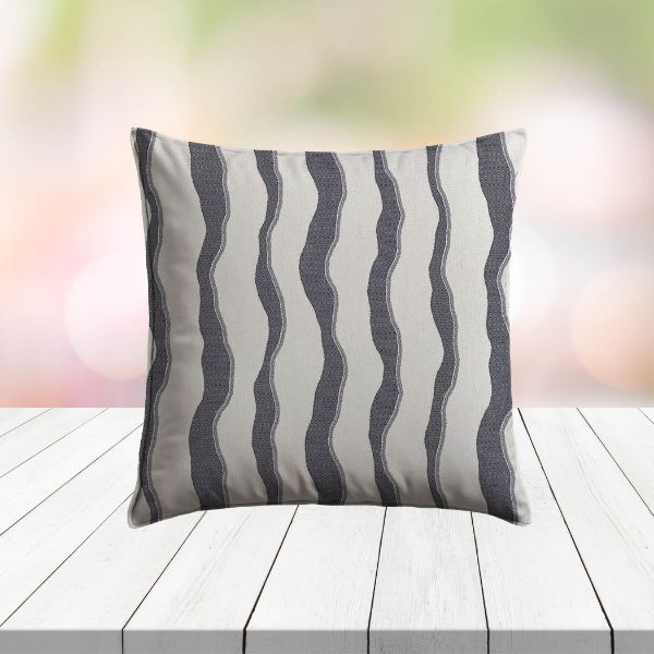 Custom Outdoor Pillows in Outdura Leeward Baltic | Fade-Resistant & Weatherproof