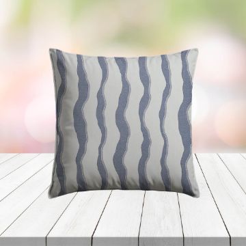 Custom Outdoor Pillows in Outdura Leeward Sailor | Fade-Resistant & Weatherproof
