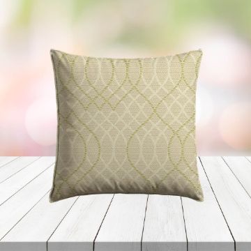 Custom Outdoor Pillows in Outdura Melody Lichen | Fade-Resistant & Weatherproof
