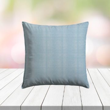 Custom Outdoor Pillows in Outdura Moonbeam Sky | Fade-Resistant & Weatherproof