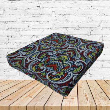 Richloom Solarium Parkview Multi Boxed Patio Dining Chair Seat Cushions – Custom Outdoor Comfort