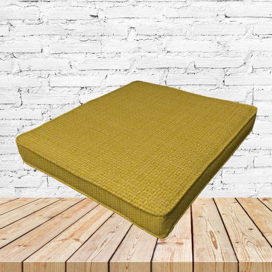 Richloom Solarium Rave Lemon Boxed Patio Dining Chair Seat Cushions – Custom Outdoor Comfort