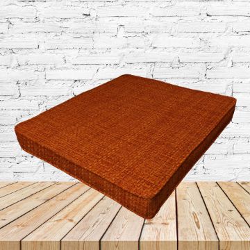 Richloom Solarium Rave Tangerine Boxed Patio Dining Chair Seat Cushions – Custom Outdoor Comfort