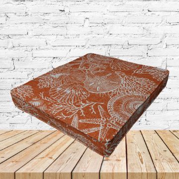 Richloom Solarium Saltwater Coral Boxed Patio Dining Chair Seat Cushions – Custom Outdoor Comfort