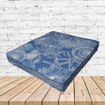 Richloom Solarium Saltwater Sky Boxed Patio Dining Chair Seat Cushions – Custom Outdoor Comfort