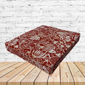 Richloom Solarium Seagate Red Boxed Patio Dining Chair Seat Cushions – Custom Outdoor Comfort