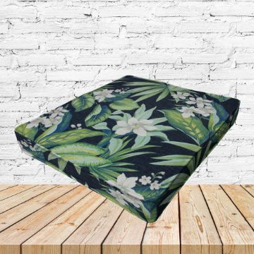 Richloom Solarium Tahiti Navy Boxed Patio Dining Chair Seat Cushions – Custom Outdoor Comfort
