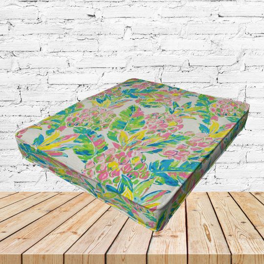 Richloom Solarium Vida Garden Boxed Patio Dining Chair Seat Cushions – Custom Outdoor Comfort
