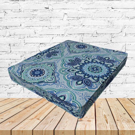 Richloom Solarium Wampum Capri Boxed Patio Dining Chair Seat Cushions – Custom Outdoor Comfort