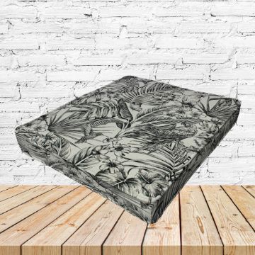 Richloom Solarium Wilshire Ebony Boxed Patio Dining Chair Seat Cushions – Custom Outdoor Comfort