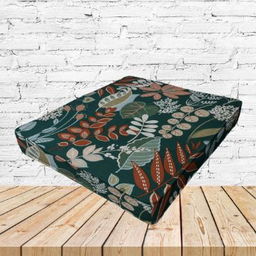 Richloom Solarium Windcrest Spruce Boxed Patio Dining Chair Seat Cushions – Custom Outdoor Comfort