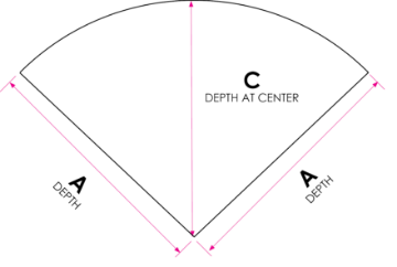 Picture of 26 SECTIONAL CORNER PIE SHAPE