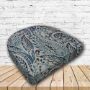 Richloom Solarium Algurats Denim Boxed Patio Contoured Dining Chair Seat Cushions –Wicker Chair Cushions