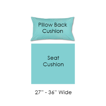 Picture of 04 - Sectional Pillow Back Boxed Seat 27" to 36" Wide