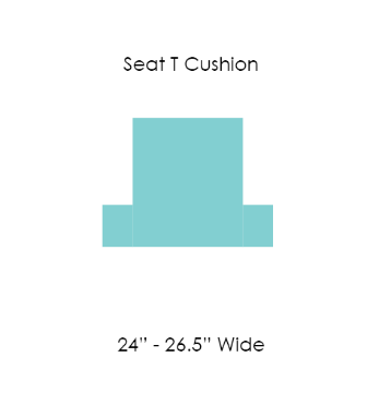 Picture of 13 SEAT CUSHION T SHAPE 24" to 26.5" WIDE