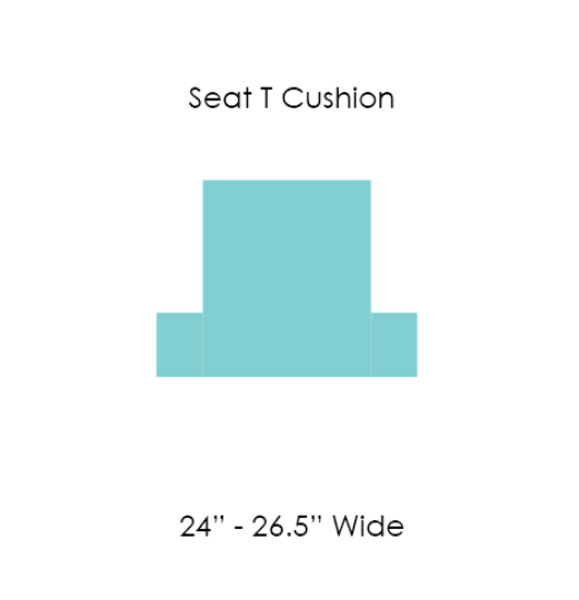 Picture of 13 SEAT CUSHION T SHAPE 24" to 26.5" WIDE