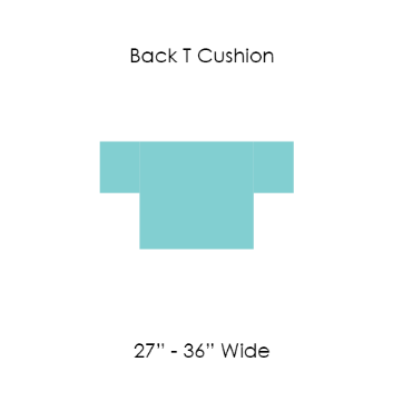 Picture of 16 BACK CUSHION T SHAPE 27" to 36" WIDE