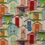 Richloom Solarium Beachhuts Cabana Boxed Patio Contoured Dining Chair Seat Cushions –Wicker Chair Cushions
