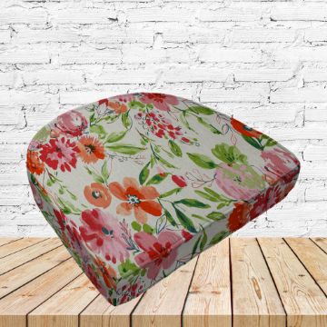 Richloom Solarium Bettina Garden Boxed Patio Contoured Dining Chair Seat Cushions –Wicker Chair Cushions