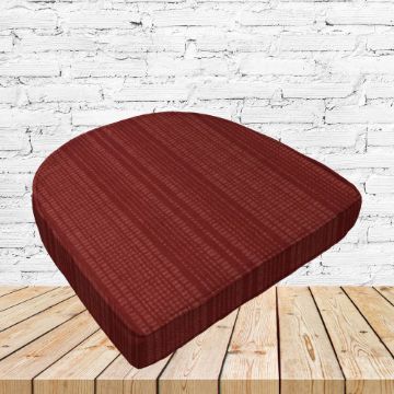 Richloom Solarium Boardwalk Berry Boxed Patio Contoured Dining Chair Seat Cushions –Wicker Chair Cushions