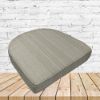 Richloom Solarium Boardwalk Sand Boxed Patio Contoured Dining Chair Seat Cushions –Wicker Chair Cushions