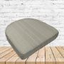Richloom Solarium Boardwalk Sand Boxed Patio Contoured Dining Chair Seat Cushions –Wicker Chair Cushions