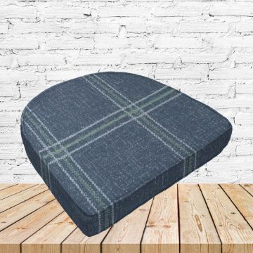 Richloom Solarium Brandin Twilight Boxed Patio Contoured Dining Chair Seat Cushions –Wicker Chair Cushions