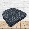 Richloom Solarium Brevard Indigo Boxed Patio Contoured Dining Chair Seat Cushions –Wicker Chair Cushions