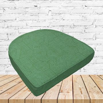 Richloom Solarium Brusto Meadow Boxed Patio Contoured Dining Chair Seat Cushions –Wicker Chair Cushions