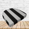 Richloom Solarium Cabana Black Boxed Patio Contoured Dining Chair Seat Cushions –Wicker Chair Cushions