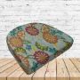 Richloom Solarium Cadelle Meadow Boxed Patio Contoured Dining Chair Seat Cushions –Wicker Chair Cushions