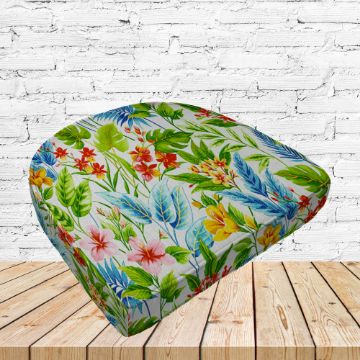 Richloom Solarium Carena Multi Boxed Patio Contoured Dining Chair Seat Cushions –Wicker Chair Cushions