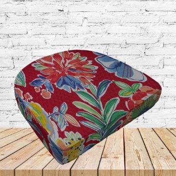 Richloom Solarium Colsend Berry Boxed Patio Contoured Dining Chair Seat Cushions –Wicker Chair Cushions
