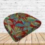 Richloom Solarium Crestwood Multi Boxed Patio Contoured Dining Chair Seat Cushions –Wicker Chair Cushions