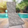 Classic Universal Chaise Lounge Cushions | Sunbrella Calm Graphite Fabric | 3 Sizes