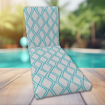 Classic Universal Chaise Lounge Cushions | Sunbrella Voyage Breeze Fabric | 3 Sizes