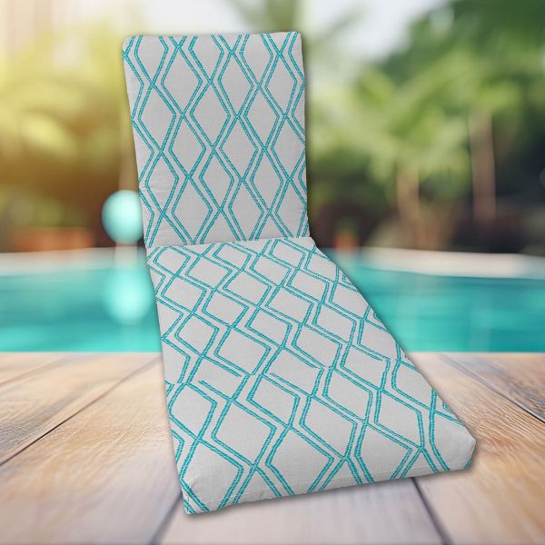 Classic Universal Chaise Lounge Cushions | Sunbrella Voyage Breeze Fabric | 3 Sizes