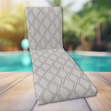 Classic Universal Chaise Lounge Cushions | Sunbrella Voyage Dune Fabric | 3 Sizes
