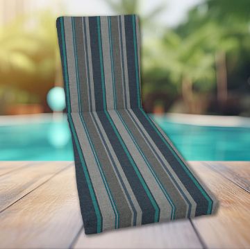 Classic Universal Chaise Lounge Cushions | Sunbrella Trusted Coast Fabric | 3 Sizes