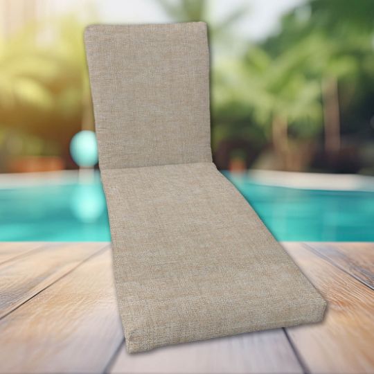 Classic Universal Chaise Lounge Cushions | Sunbrella Platform Cloud Fabric | 3 Sizes