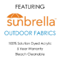 Classic Universal Chaise Lounge Cushions | Sunbrella Platform Cloud Fabric | 3 Sizes