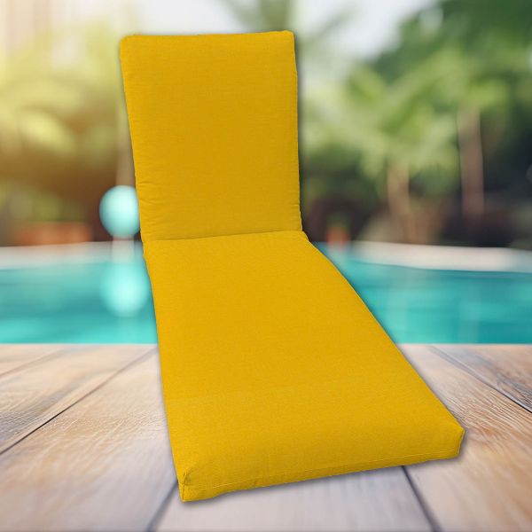 Classic Universal Chaise Lounge Cushions | Sunbrella Canvas Fabric | 3 Sizes